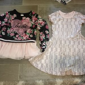 Girl's Size 6 Bebe dress and shirt lot in good con